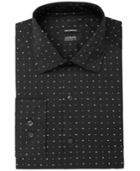 Alfani Men's Regular Fit Performance Stretch Diamond Star Print Dress Shirt, Created For Macy's