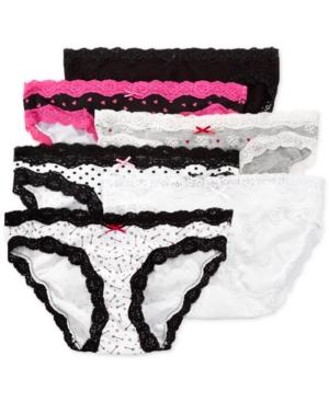 Jenni By Jennifer Moore Cotton Lace Trim Bikini, Only At Macy's