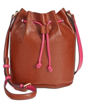 Vera Bradley Bucket Leather Crossbody