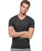 Calvin Klein Men's Slim Fit V-neck Slub Tee