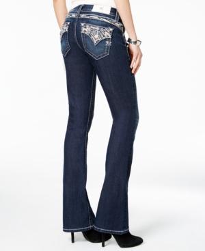 Miss Me Dark Wash Embellished Bootcut Jeans