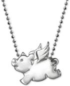Little Pig Zodiac Pendant Necklace In Sterling Silver