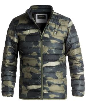 Quiksilver Men's Scaly Full-zip Quilted Puffer Jacket