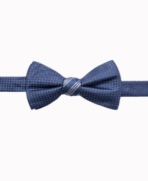 Ryan Seacrest Distinction Men's Reversible Stripe/neat Two Side To-tie Silk Bow Tie, Created For Macy's