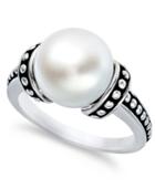 Honora Style Cultured Freshwater Pearl Pallini Ring In Sterling Silver (10-1/2mm)