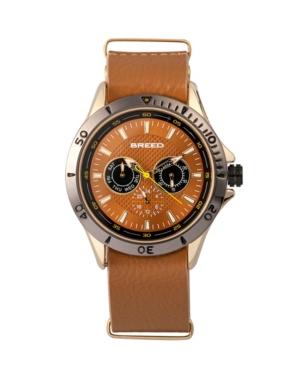 Breed Quartz Maverick Silver Chronograph Metal Watches 43mm