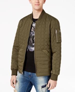 Guess Men's Joel Quilted Full-zip Bomber Jacket