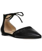 Franco Sarto Shirley Pointed-toe Ankle Tie Flats Women's Shoes
