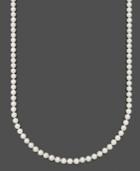 "belle De Mer Pearl Necklace, 20"" 14k Gold Aa Akoya Cultured Pearl Strand (6-1/2-7mm)"