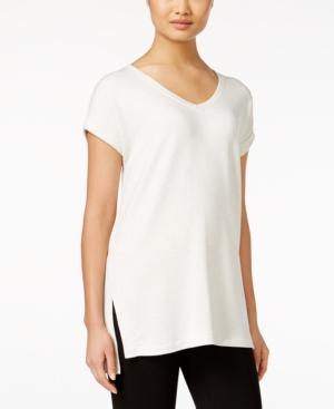 Style & Co. Cuffed-sleeve High-low Top, Only At Macy's