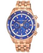 Vince Camuto Men's Rose Gold-tone Stainless Steel Bracelet Watch 45mm Vc-1044blrg