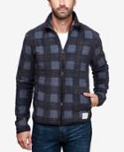 Lucky Brand Men's Buffalo Plaid Lined Shirt-jacket