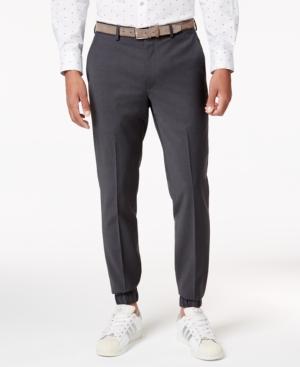 Bar Iii Men's Extra-slim Fit Stretch Wrinkle-resistant Charcoal Jogger Suit Pants, Created For Macy's