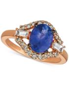 Le Vian Strawberry & Nude Multi-gemstone (2 Ct. T.w.) & Diamond (1/3 Ct. T.w.) Ring In 14k Rose Gold
