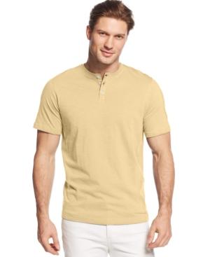 Tasso Elba Short-sleeve Henley Shirt, Only At Macy's