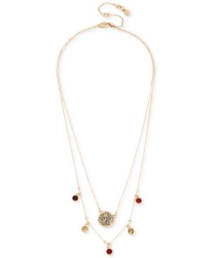 Kenneth Cole New York Gold-tone Multi-crystal And Pave Layer Necklace