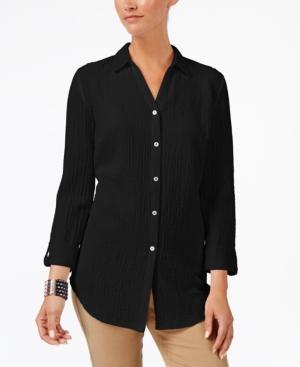 Jm Collection Crinkled Shirt, Only At Macy's