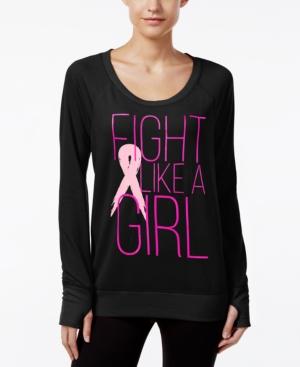 Ideology Pink Ribbon Long-sleeve Pullover, Only At Macy's