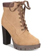 Callisto Metta Lace-up Platform Booties Women's Shoes
