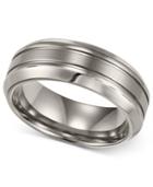 Men's Titanium Ring, Comfort Fit Wedding Band