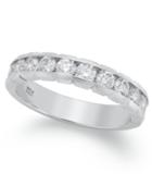 Diamond Ring, 14k White Gold Certified Diamond Anniversary Band (3/4 Ct. T.w.)