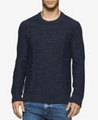 Calvin Klein Jeans Men's Space-dyed Cable-knit Sweater