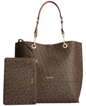 Calvin Klein Reversible Tote With Pouch