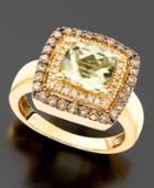 Le Vian 14k Gold Ring, Green Amethyst (1-7/8 Ct. T.w.) And Chocolate Diamond (1/2 Ct. T.w.)