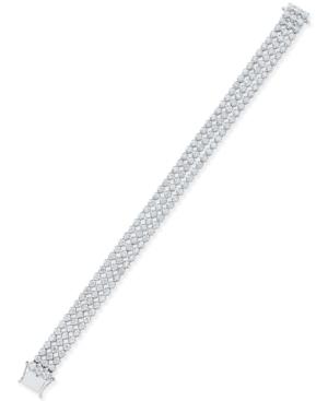 Diamond Three Strand Tennis Bracelet (4-3/4 Ct. T.w.) In 14k White Gold