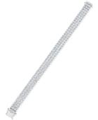 Diamond Three Strand Tennis Bracelet (4-3/4 Ct. T.w.) In 14k White Gold