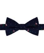 Tommy Hilfiger Men's Santa Conversational Pre-tied Silk Bow Tie