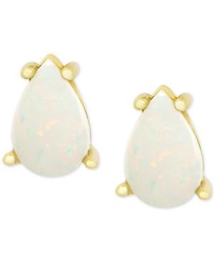 Opal Stud Earrings (1 Ct. T.w.) In 18k Gold-plated Sterling Silver
