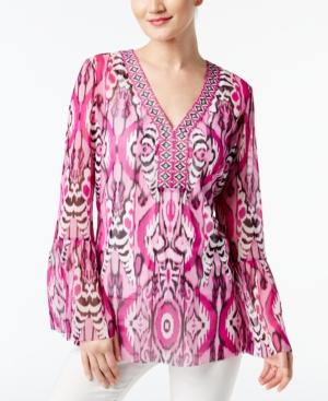 Inc International Concepts Bell-sleeve Peasant Top, Created For Macy's