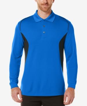 Pga Tour Men's Colorblocked Long-sleeve Performance Polo