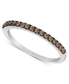 Le Vian Chocolate Diamond Pave Band (1/4 Ct. T.w.) In 14k White Gold