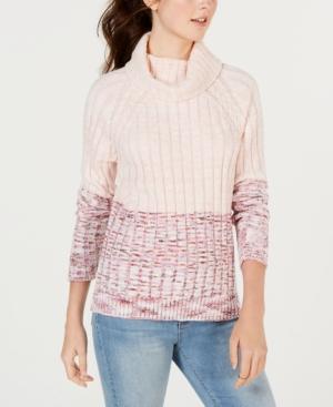 American Rag Juniors' Heathered Colorblocked Sweater, Created For Macy's