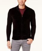 Alfani Men's Chenille Full-zip Cardigan Sweater, Created For Macy's