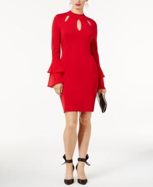 Inc International Concepts Tiered-sleeve Sweater Dress, Created For Macy's