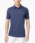 Club Room Men's Knot-print Polo, Only At Macy's