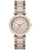 Dkny Women's Stanhope Two-tone Stainless Steel And Ceramic Bracelet Watch 36mm Ny2461