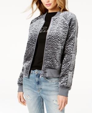 Guess Charlee Textured Bomber Jacket