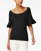 Ny Collection Flared-sleeve Top