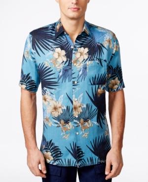 Tasso Elba Men's Big And Tall Sheridan's Paradise Short-sleeve Shirt, Only At Macy's