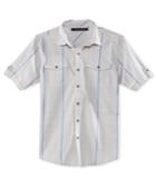 Sean John Men's Short-sleeve Windowpane Shirt