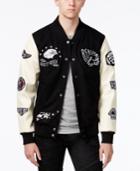 Reason Men's Patch Varsity Bomber Jacket