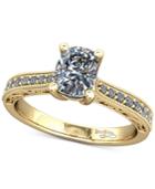 Diamond Filigree Mount Setting (1/6 Ct. T.w.) In 14k Gold