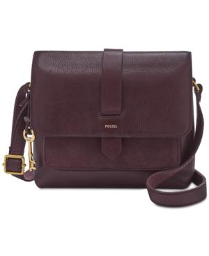 Fossil Kinley Small Suede Trim Crossbody
