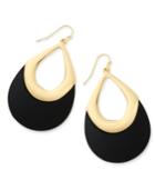 Thalia Sodi Gold-tone Jet Black Teardrop Earrings, Only At Macy's