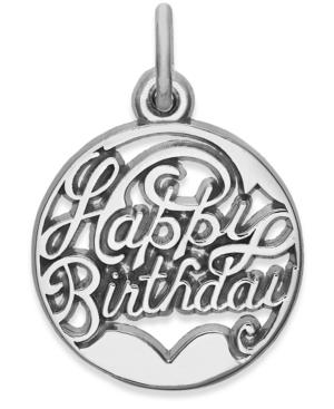 Rembrandt Charms Sterling Silver Happy Birthday Charm