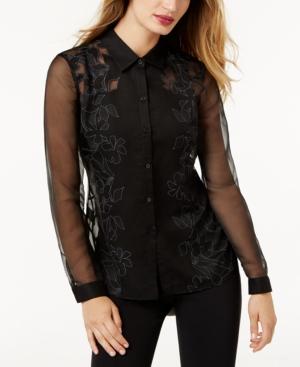 Sb By Sachin & Babi Organza Blouse, Created For Macy's